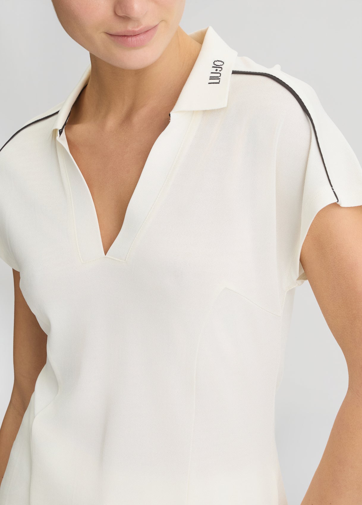 Liu Jo Piquet t-shirt in Wit