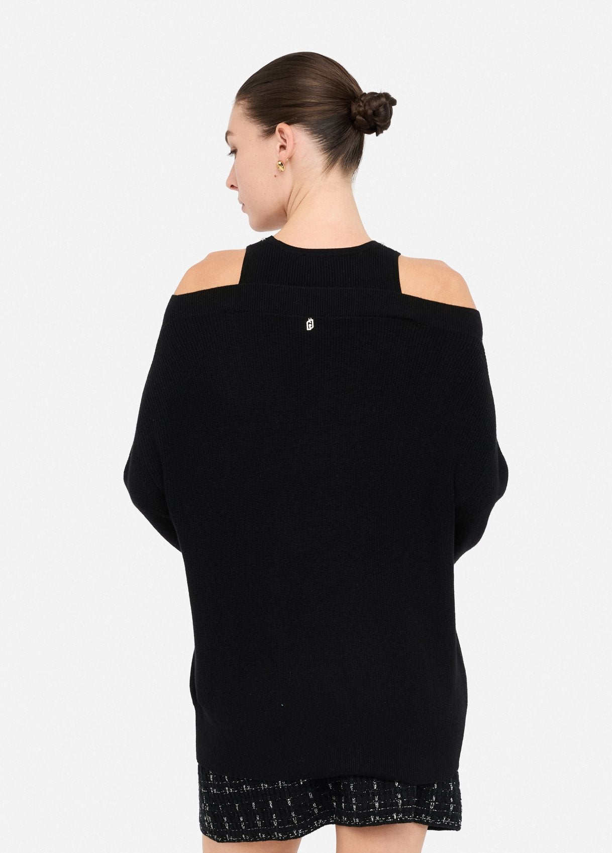 Liu Jo Sweater met Bejewelled Tanktop Zwart