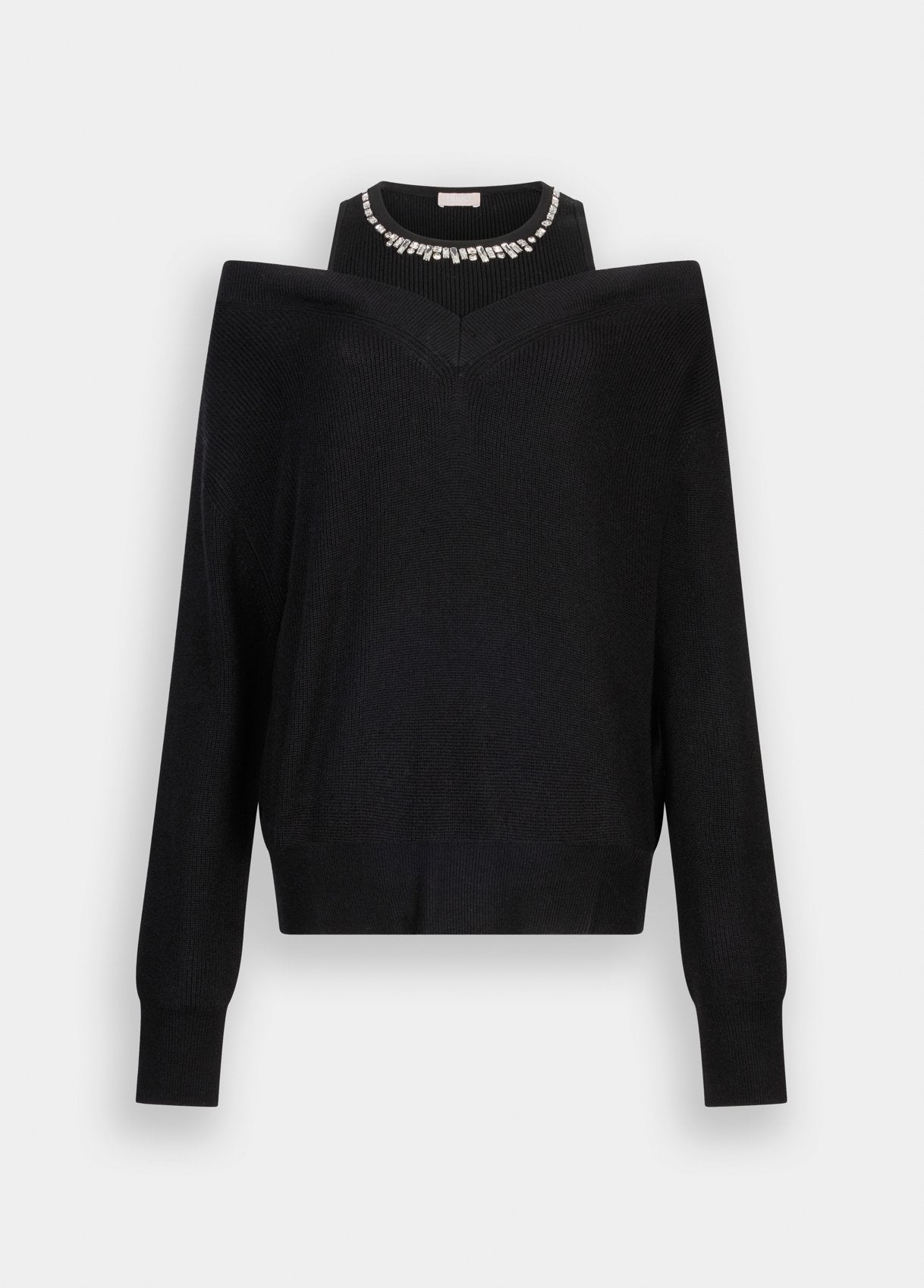 Liu Jo Sweater met Bejewelled Tanktop Zwart