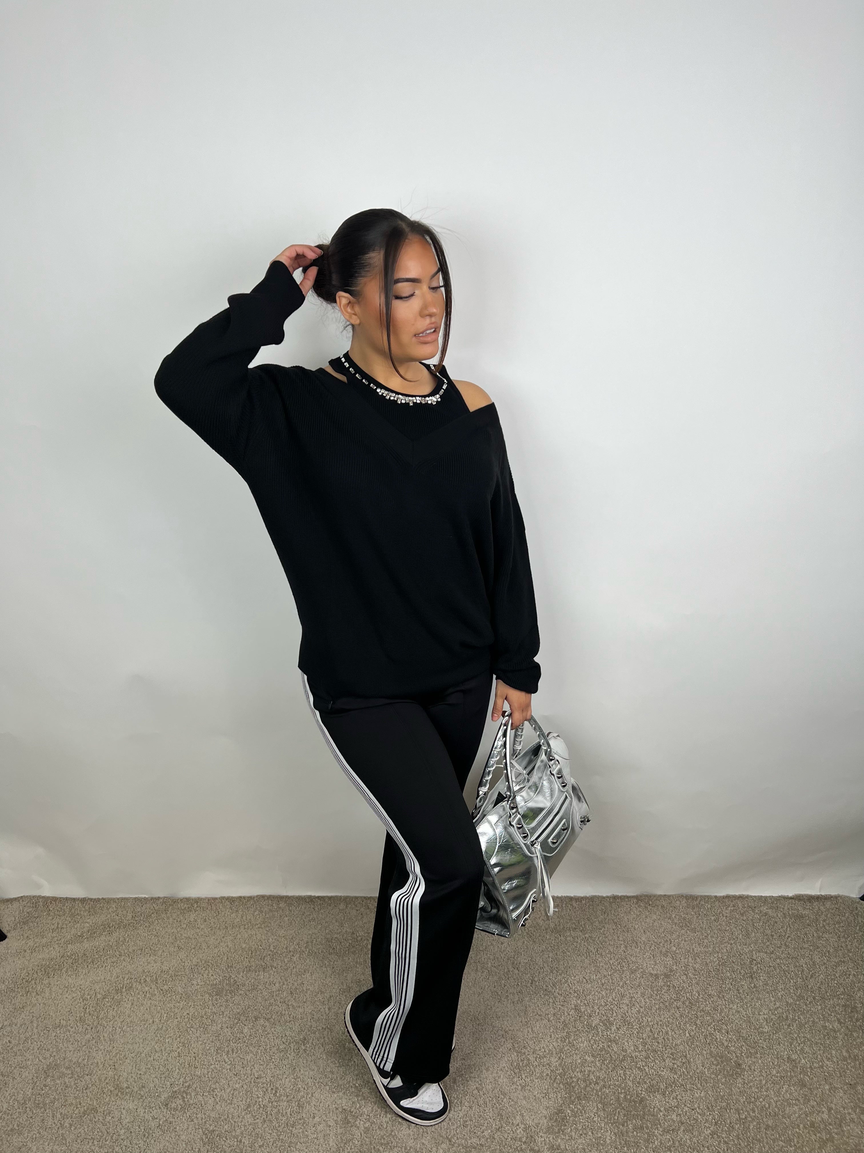 Ambika Straight Leg Jogger Zwart