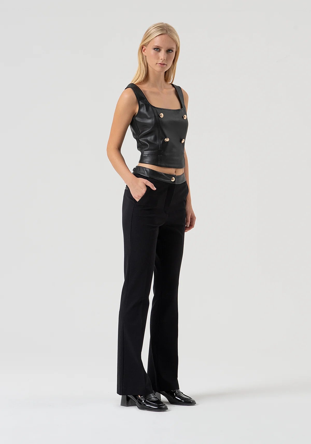 Fracomina Bootcut Pantalon Stretch Fabric