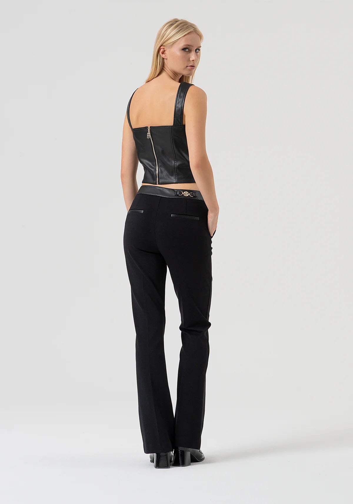 Fracomina Bootcut Pantalon Stretch Fabric