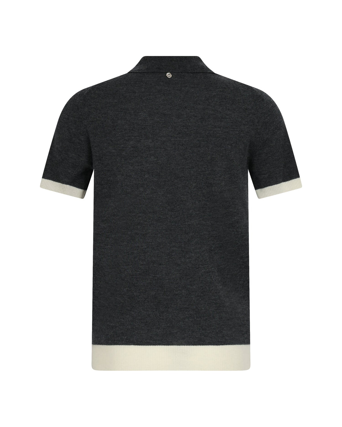 Silvian Heach Knitted Polo Antraciet