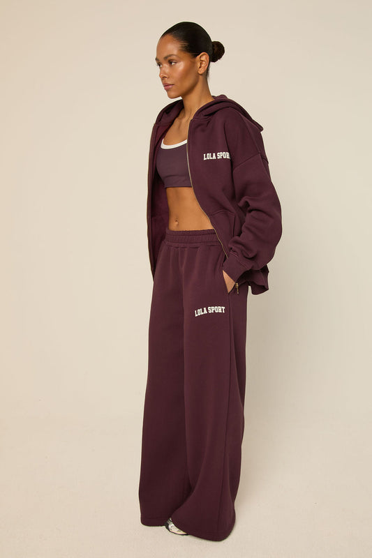 The Lola Club Stella Pants Mulberry Wine