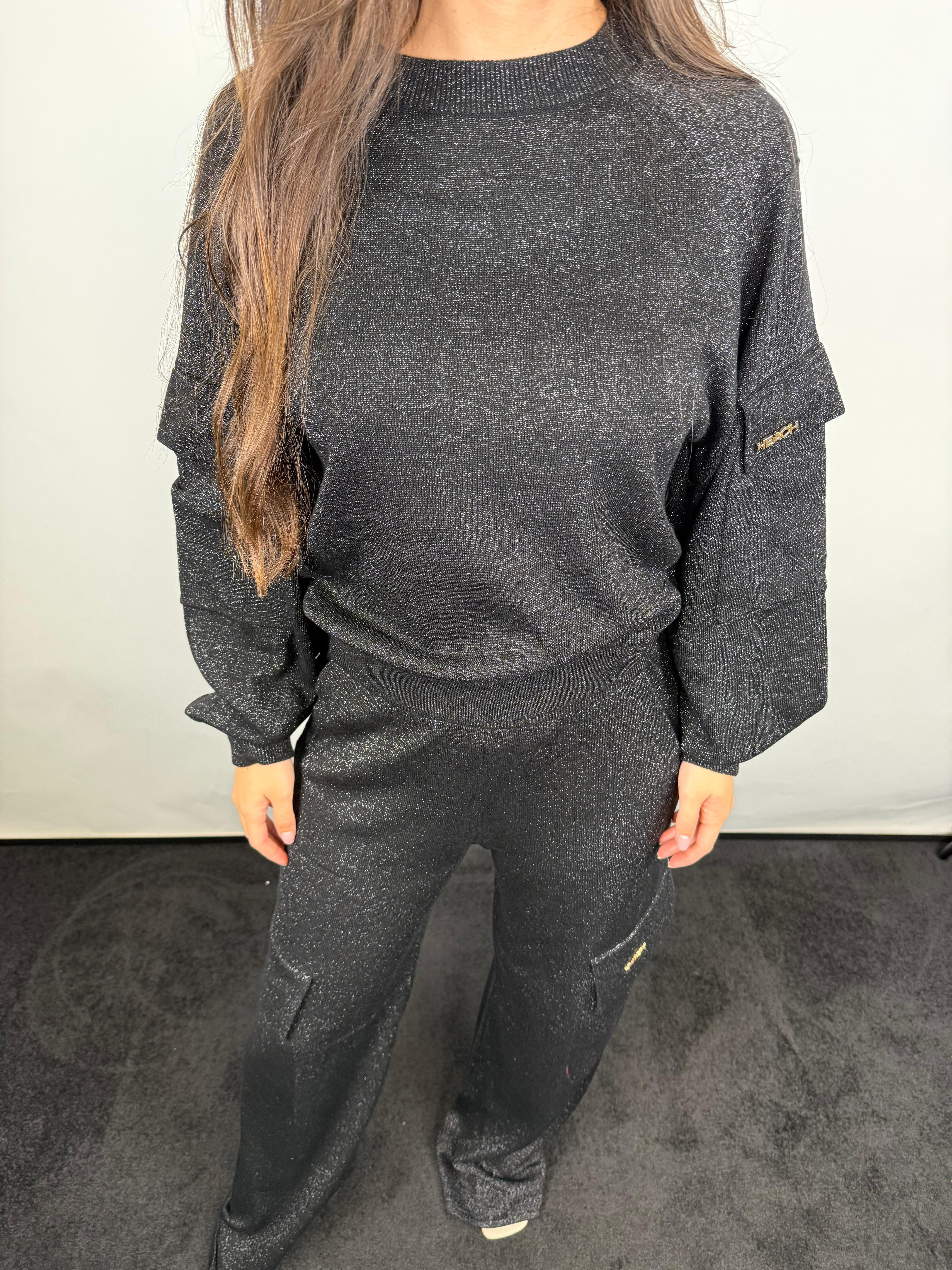 Silvian Heach Lurex Cargo Pants