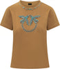 Pinko T-shirt with Love Birds jewel maxi embroidery