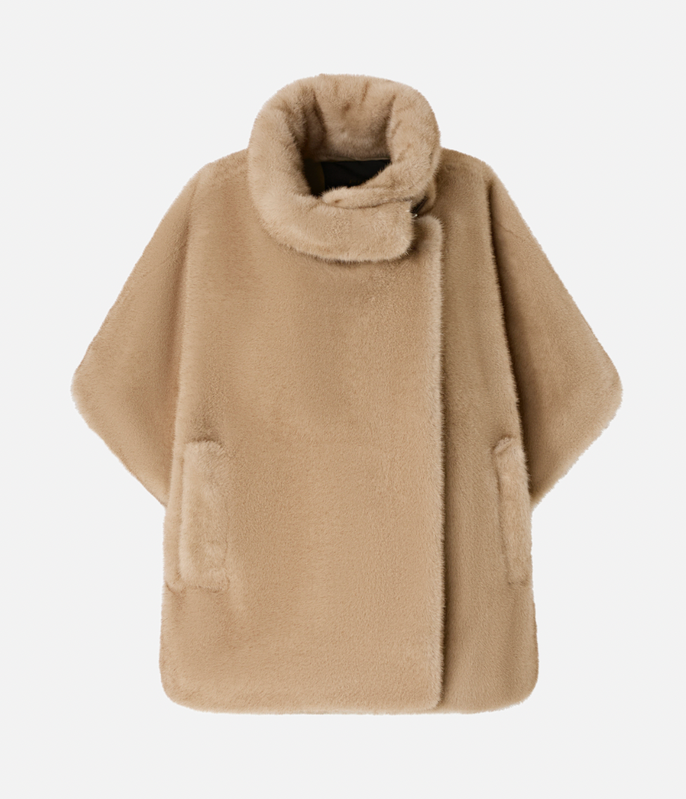 Pinko High Neck Cape Coat