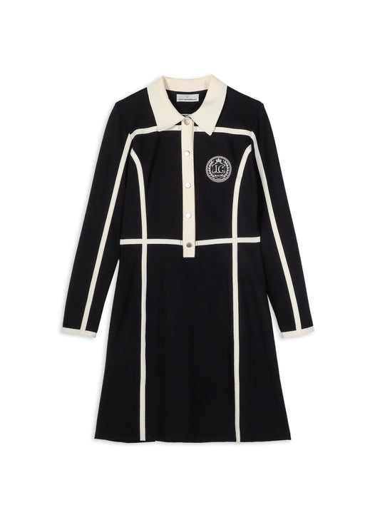 Lola Casademunt Roma Knit Polo Dress – Bicolor