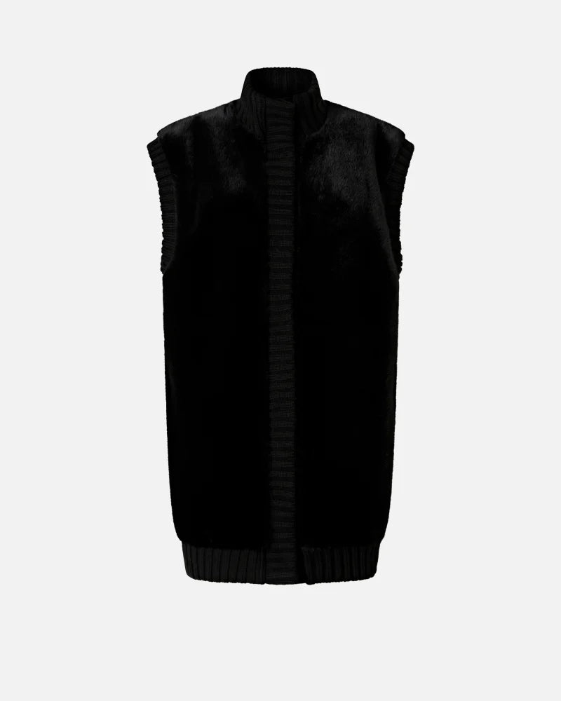 Pinko Long Faux Fur Gilet