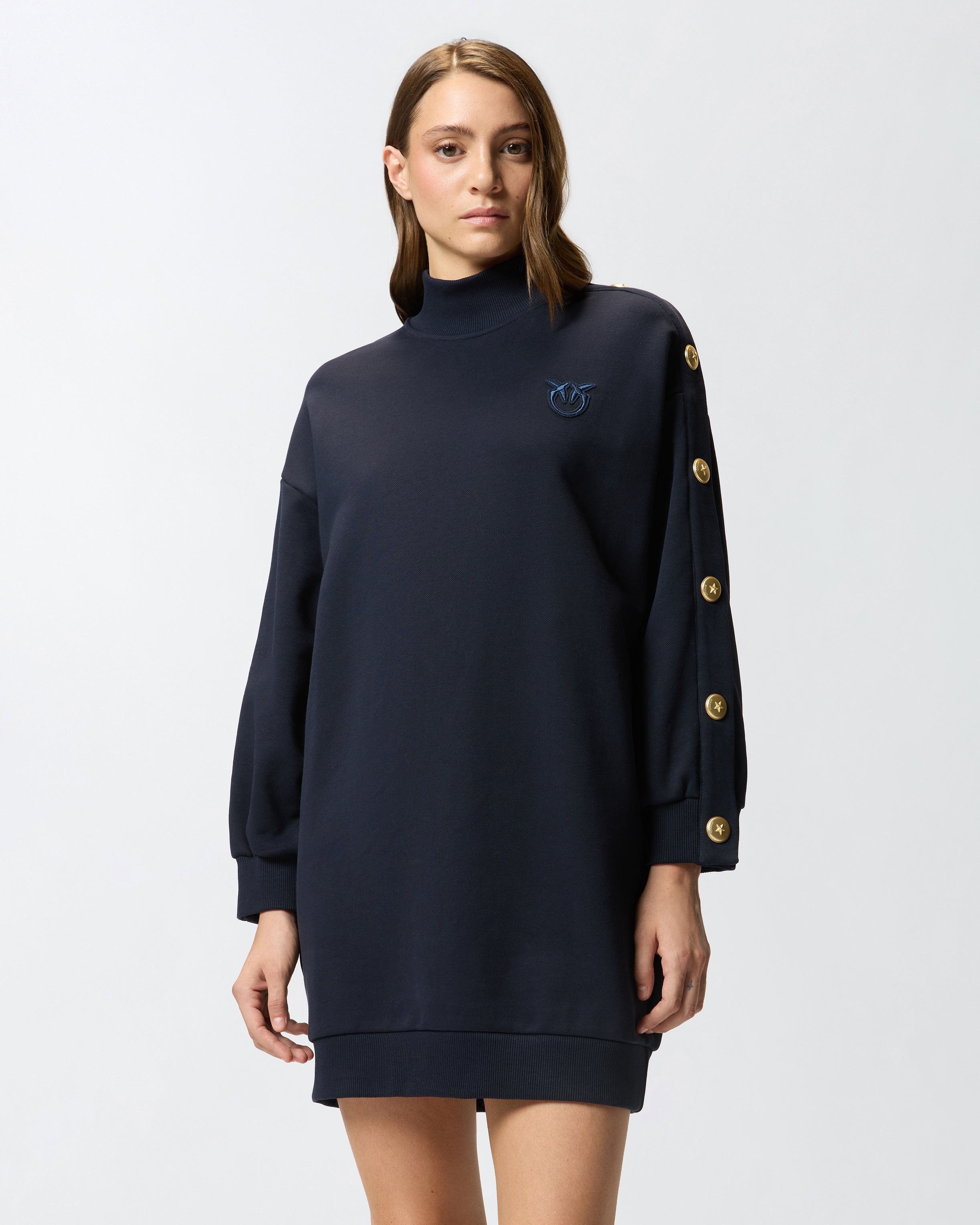 Pinko Maxi Sweater Navy Blue