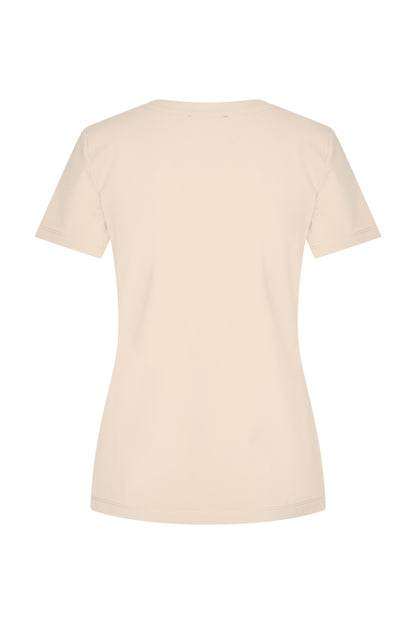 Mi Piace T-shirt V-hals Beige