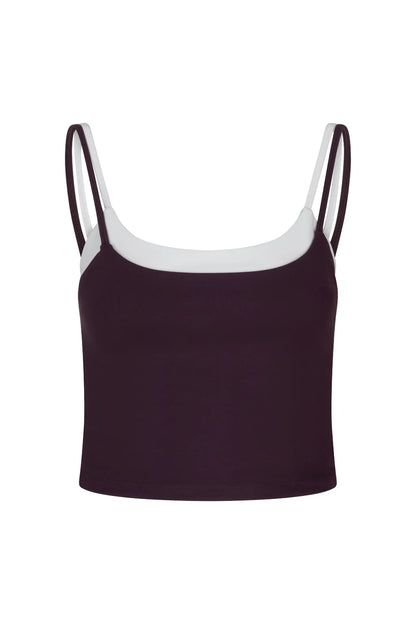 The Lola Club  Bruna Top | Mulberry Wine