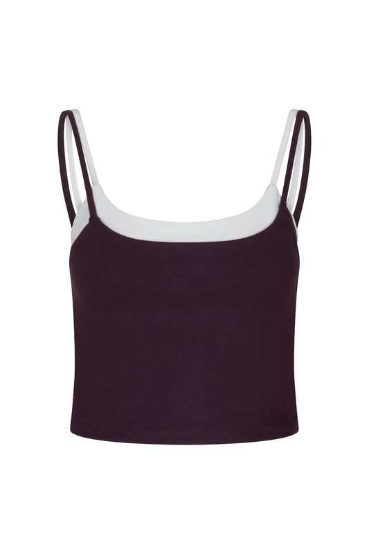 The Lola Club  Bruna Top | Mulberry Wine
