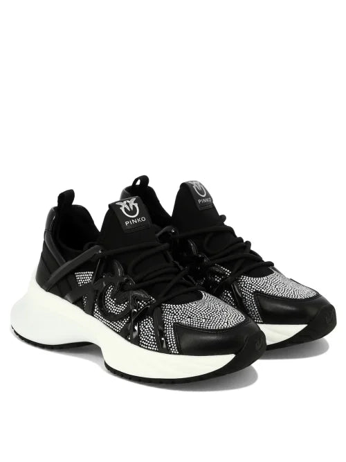 Pinko Sneakers Ariel Neoprene Crystal Sneakers