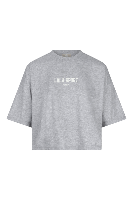 The Lola Club Stella Tee Grey Melange