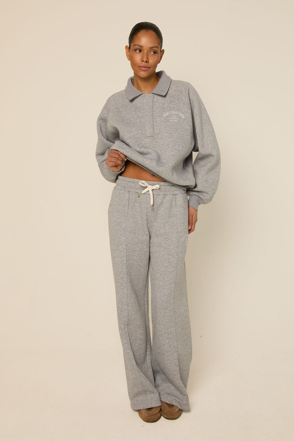 The Lola Club Ebony Pants Grey Melange