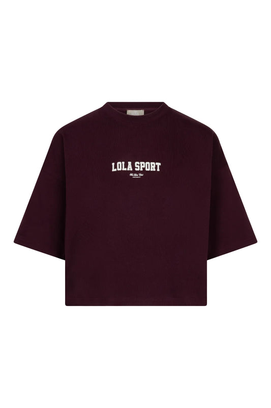 The Lola Club Stella Tee Mulberry Wine