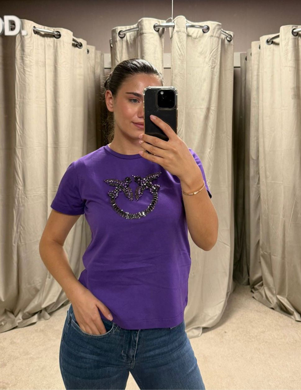 Pinko Quentin T-Shirt  in Paars