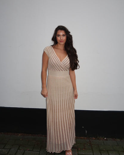 Nenette Golden Maxi Dress