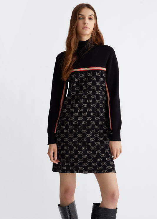 Liu Jo Knit Dress met Logo's