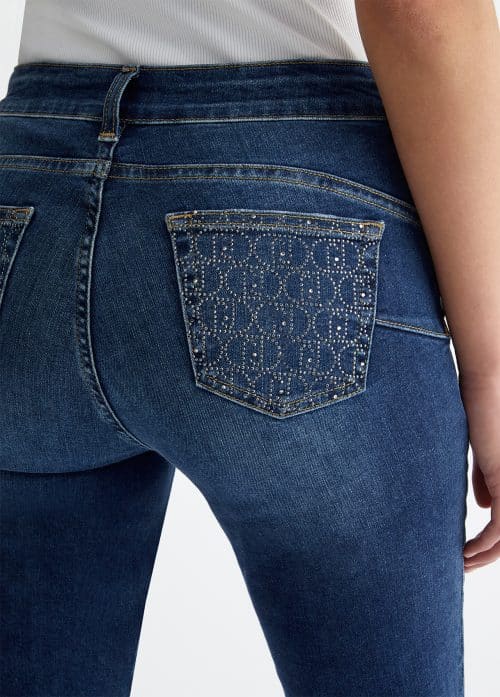 Liu Jo Bottom Up Blue Jeans Studs Zakken