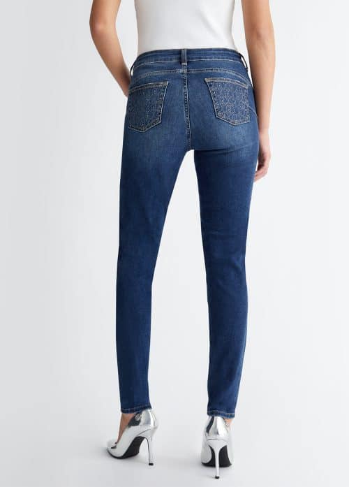 Liu Jo Bottom Up Blue Jeans Studs Zakken