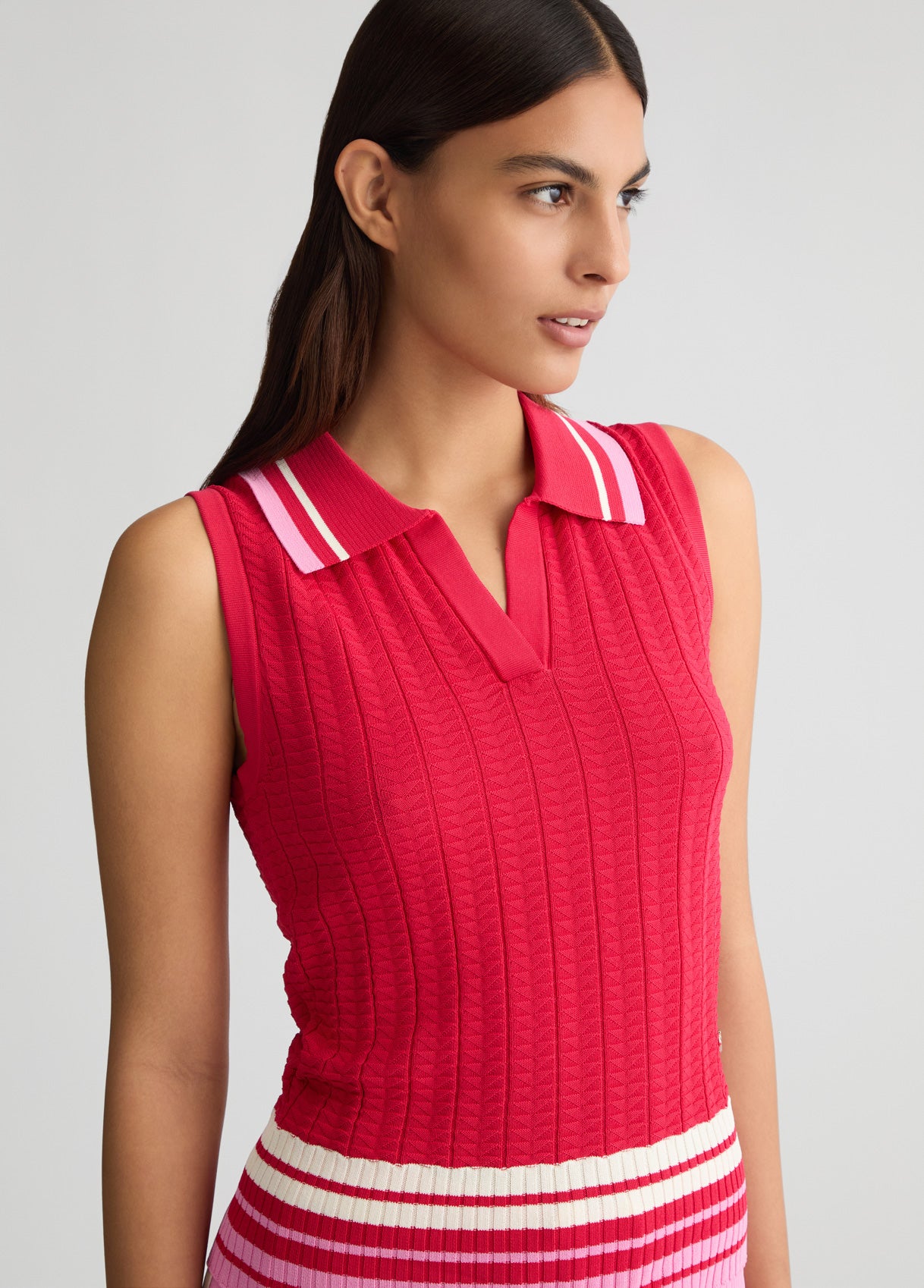 Liu Jo Pink Knit Rode Top