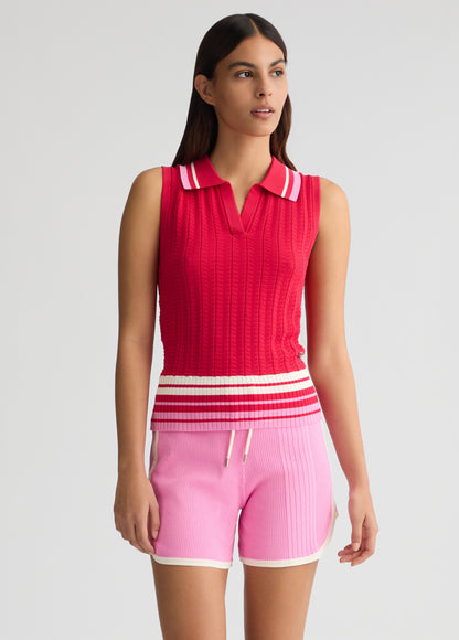 Liu Jo Pink Knit Rode Top