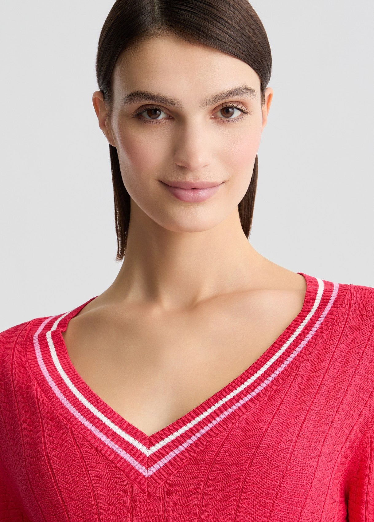 Liu Jo Pink Knit Rode Jumper