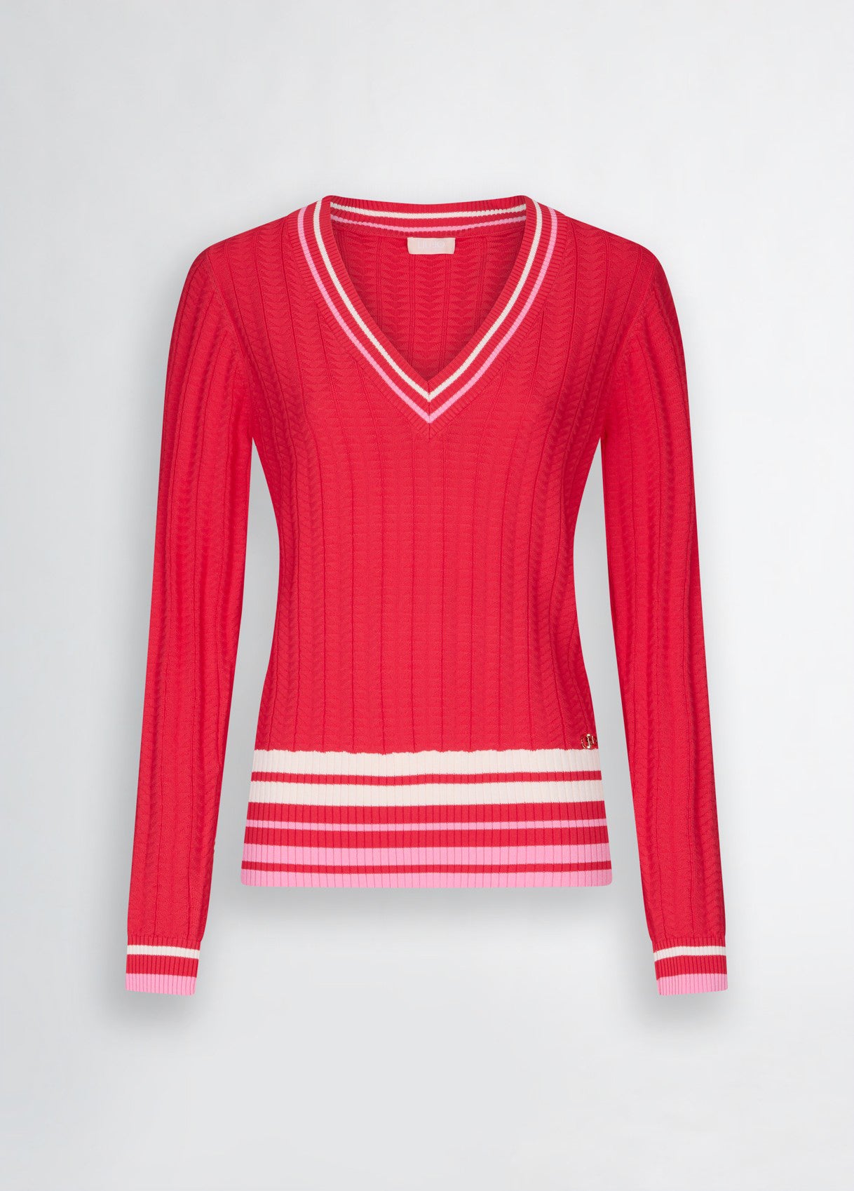 Liu Jo Pink Knit Rode Jumper