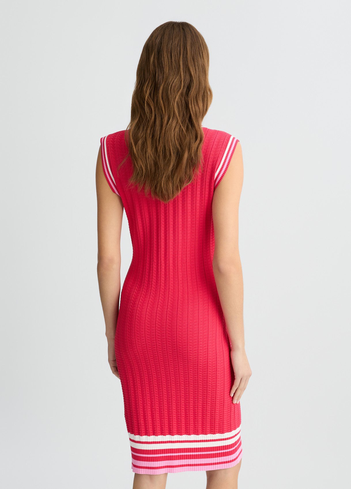 Liu Jo Pink Knit Rode Jurk
