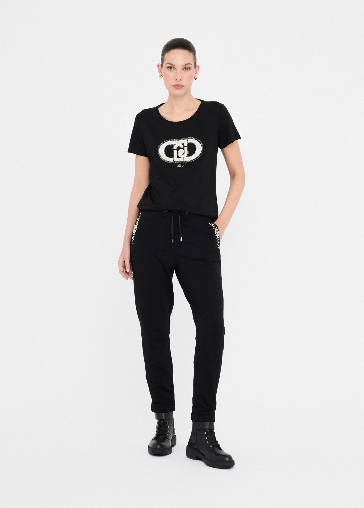 Liu Jo T-Shirt Logo Parels
