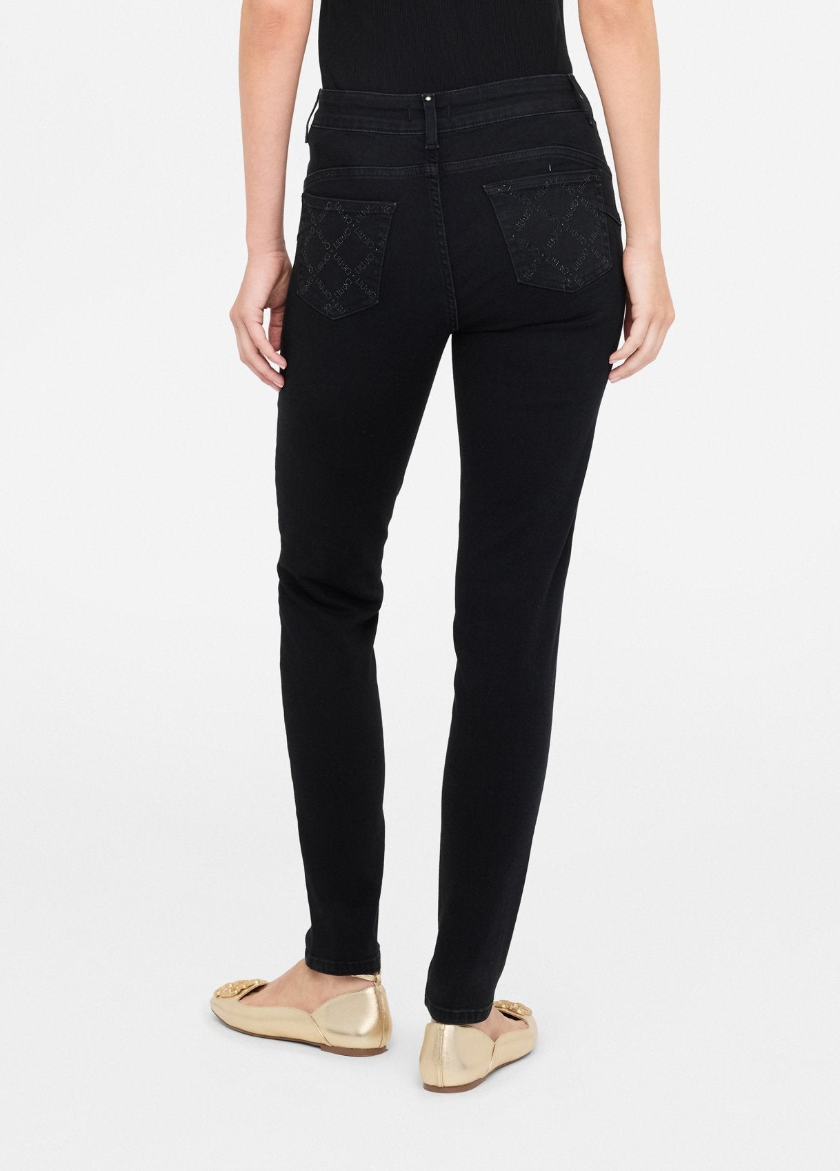 Liu Jo High-rise skinny jeans Black