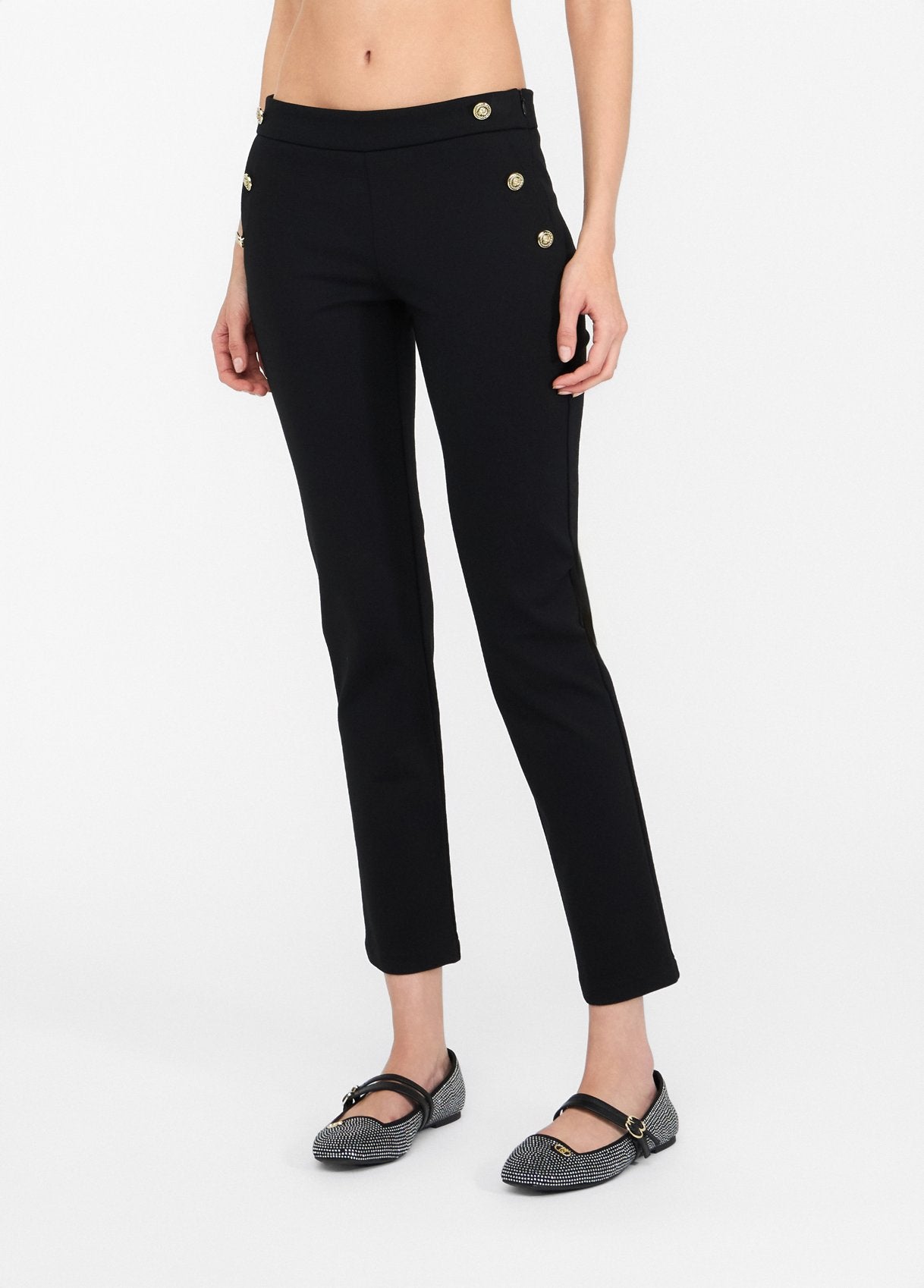 Liu Jo Skinny Pants met Gouden Knopen
