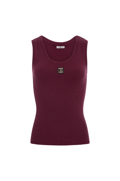 Fracomina Tank Top Burgundy