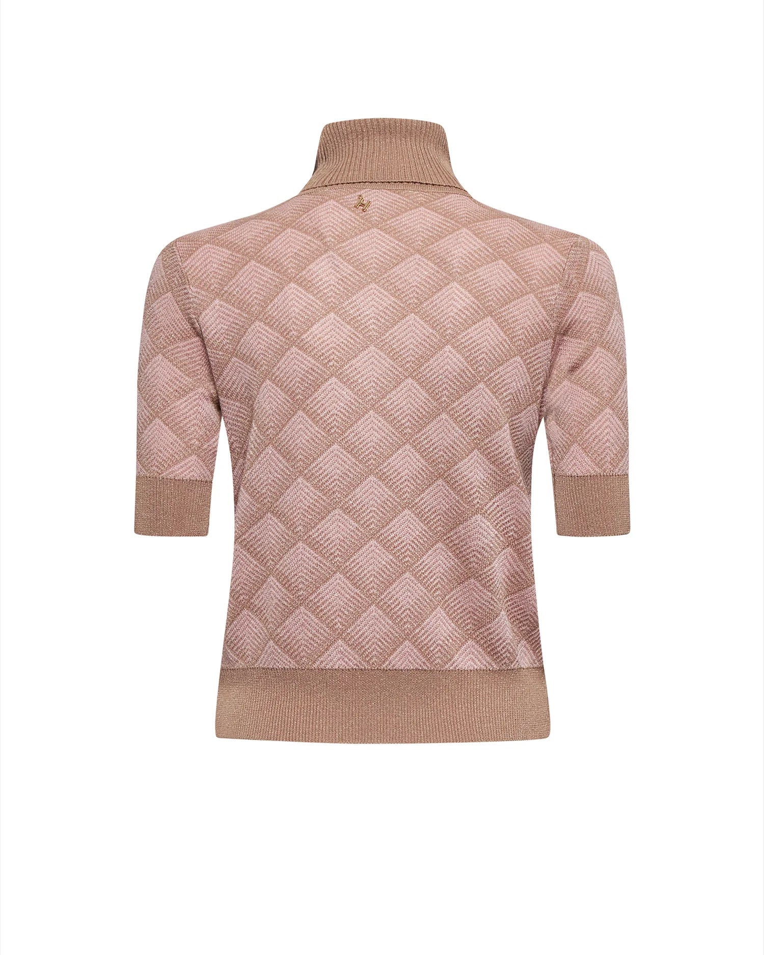 Silvian Heach Pink /Gold Turtleneck