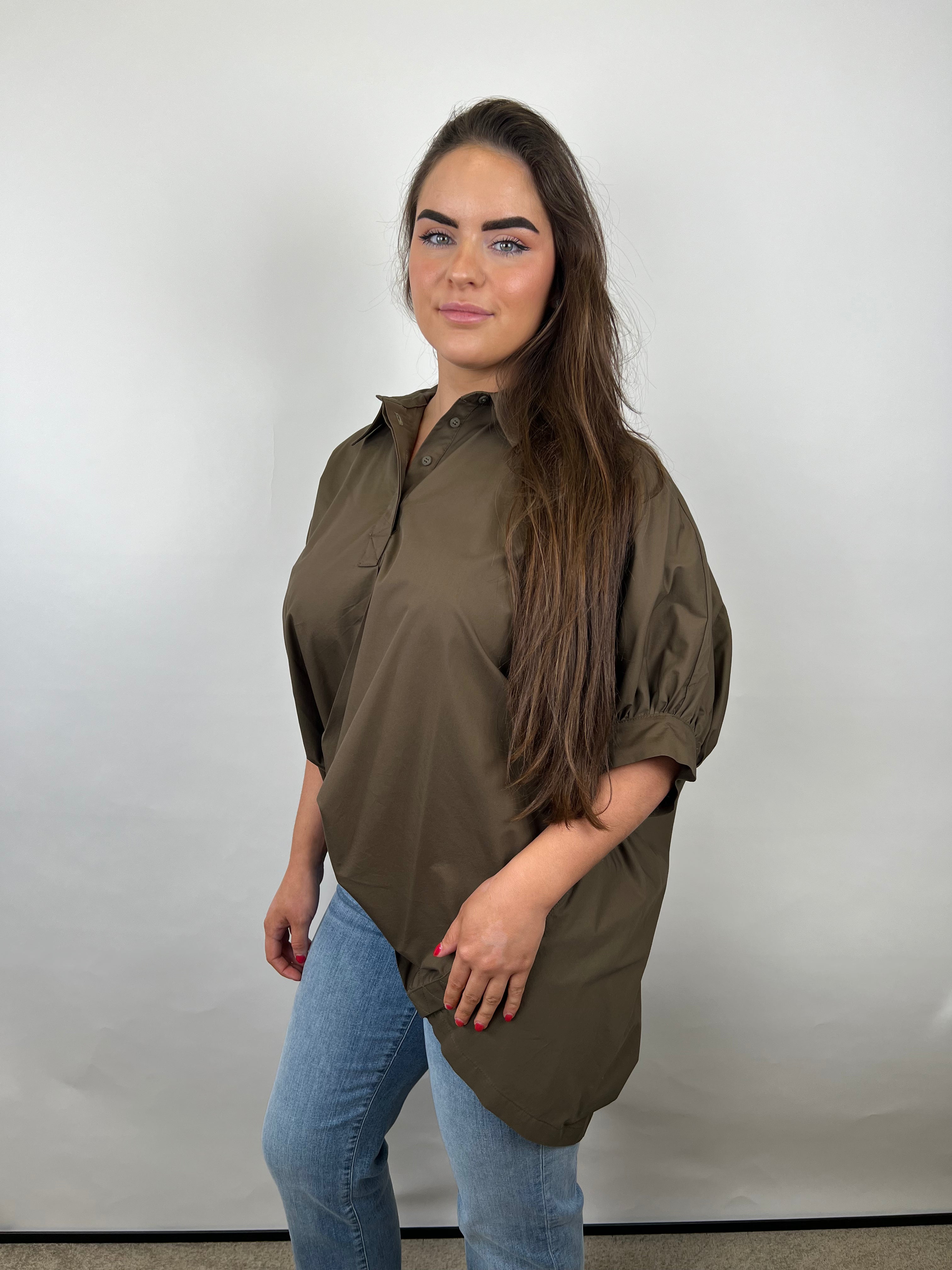 Silvian Heach Army green Oversized Blouse