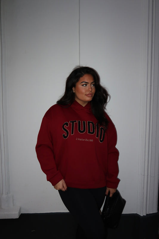 Feeling The Way Hoody in Bordeaux