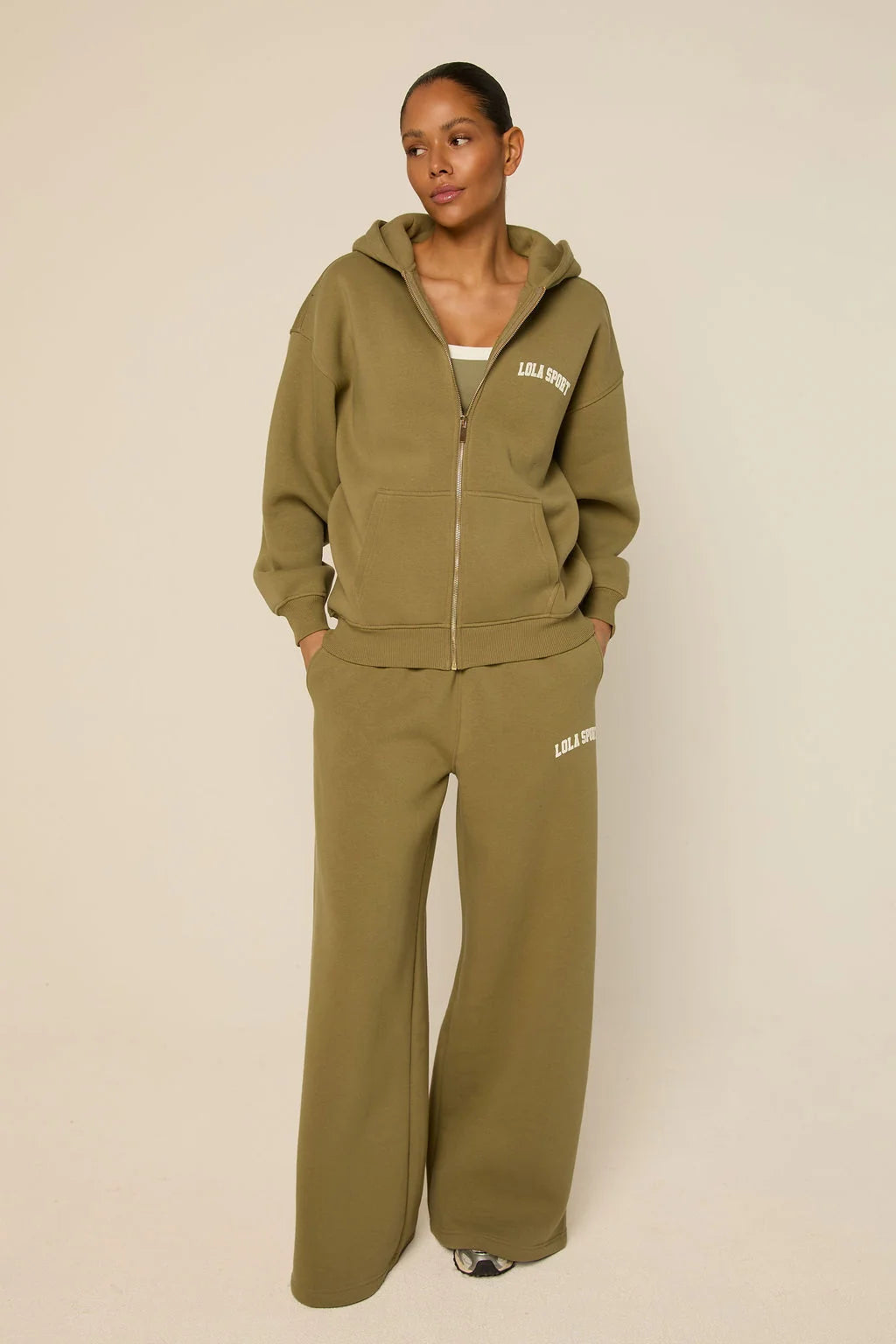 The Lola Club Stella Pants Sage Green