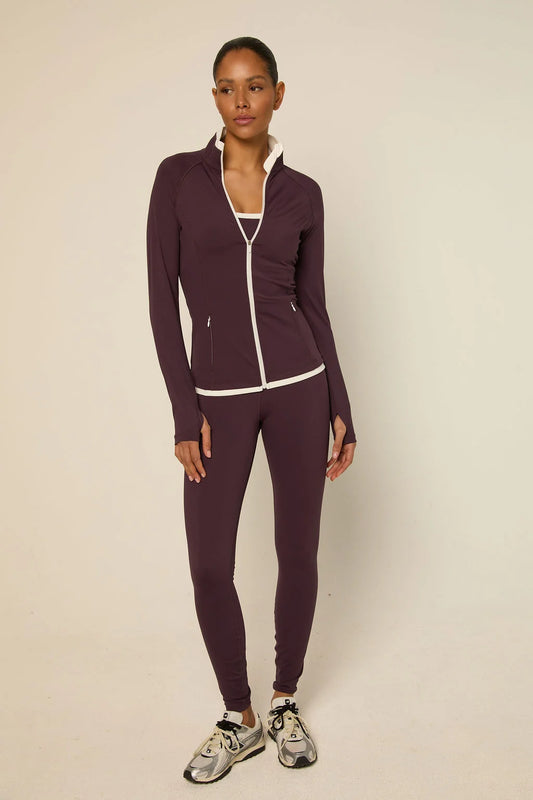 The Lola Club  Bruna Jacket | Mulberry Wine
