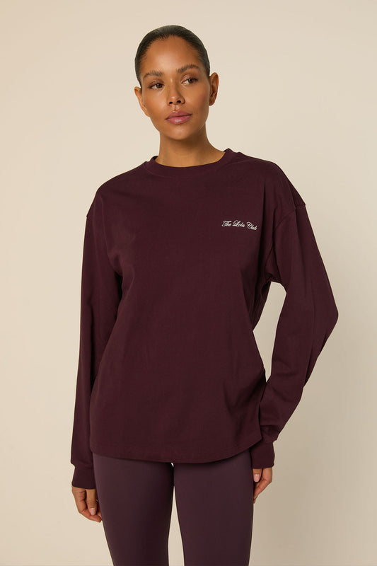 The Lola Club Yara Longsleeve Mulberry Wine
