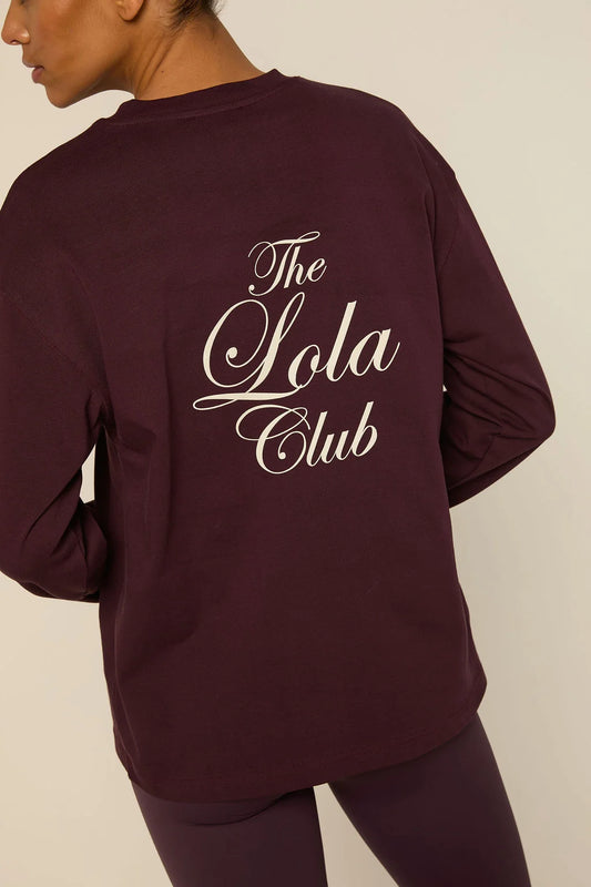 The Lola Club Yara Longsleeve Mulberry Wine