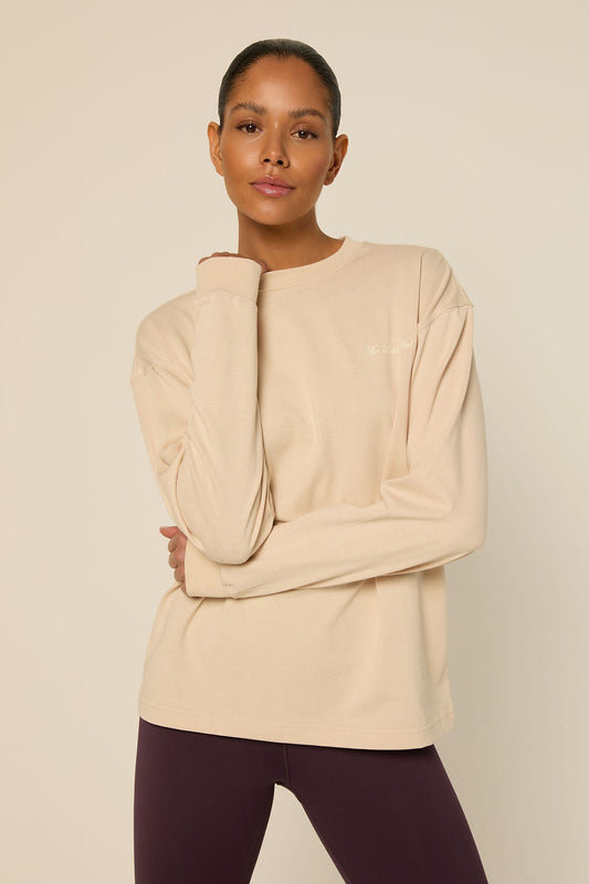 The Lola Club Yara Longsleeve Oatmilk