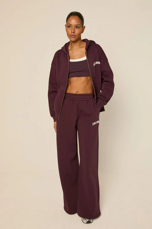 The Lola Club Stella Pants Mulberry Wine