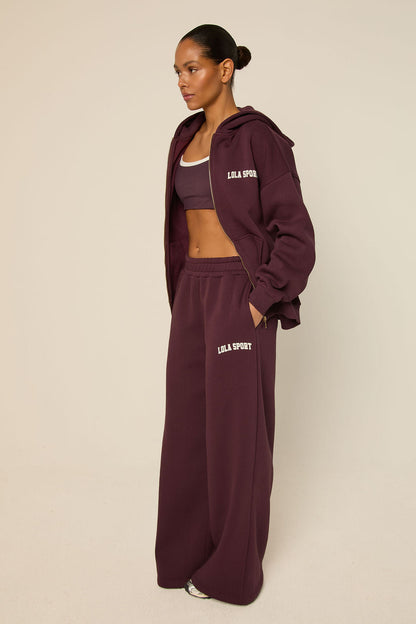 The Lola Club Stella Pants Mulberry Wine