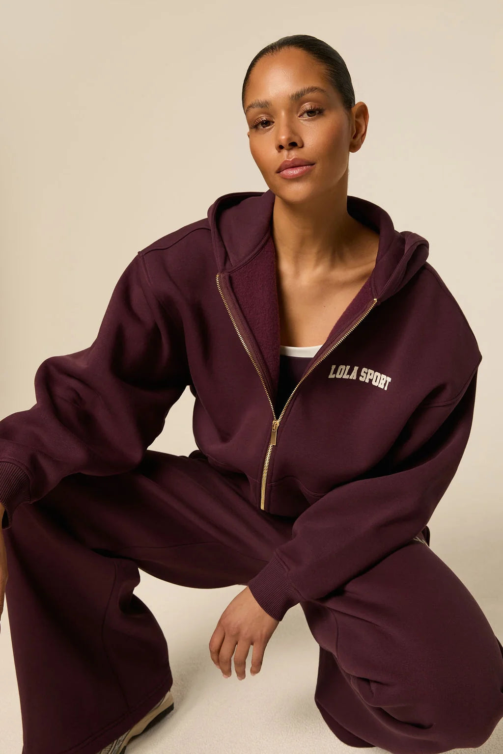 The Lola Club Stella Pants Mulberry Wine