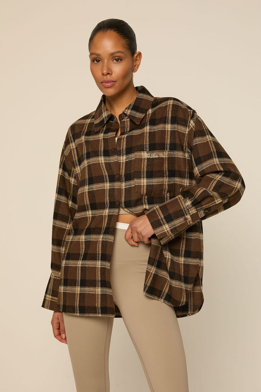 The Lola Club Anne Shirt | Espresso