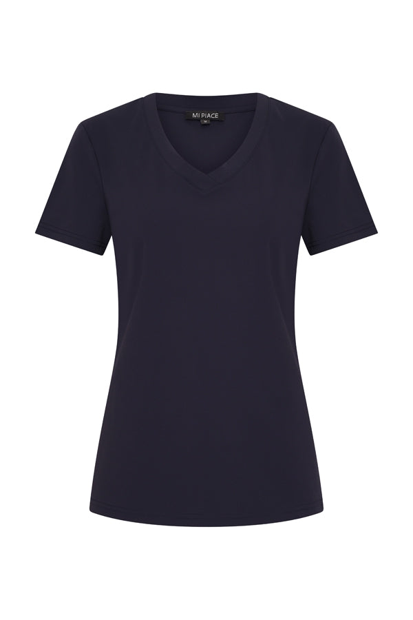 Mi Piace T-shirt V-hals Marine