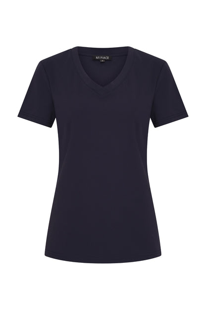 Mi Piace T-shirt V-hals Marine