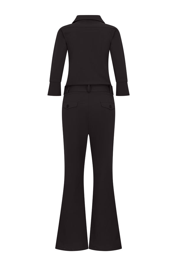 Mi Piace Straight Leg Jumpsuit in Black